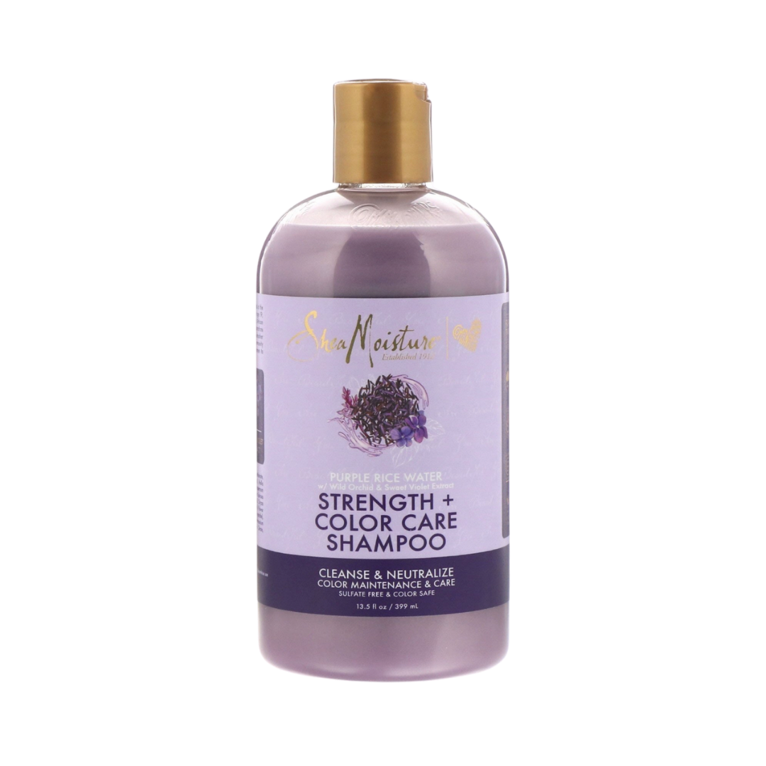 Shea Moisture, Strength + Color Care Shampoo, Purple Rice - Curlyst